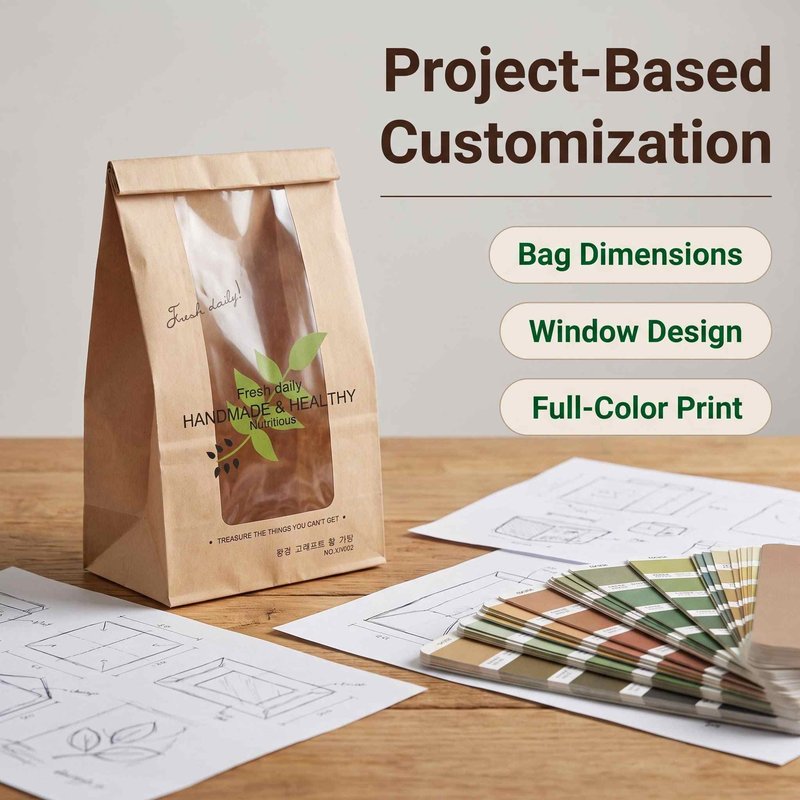 Custom printed bread bag OEM customization service
