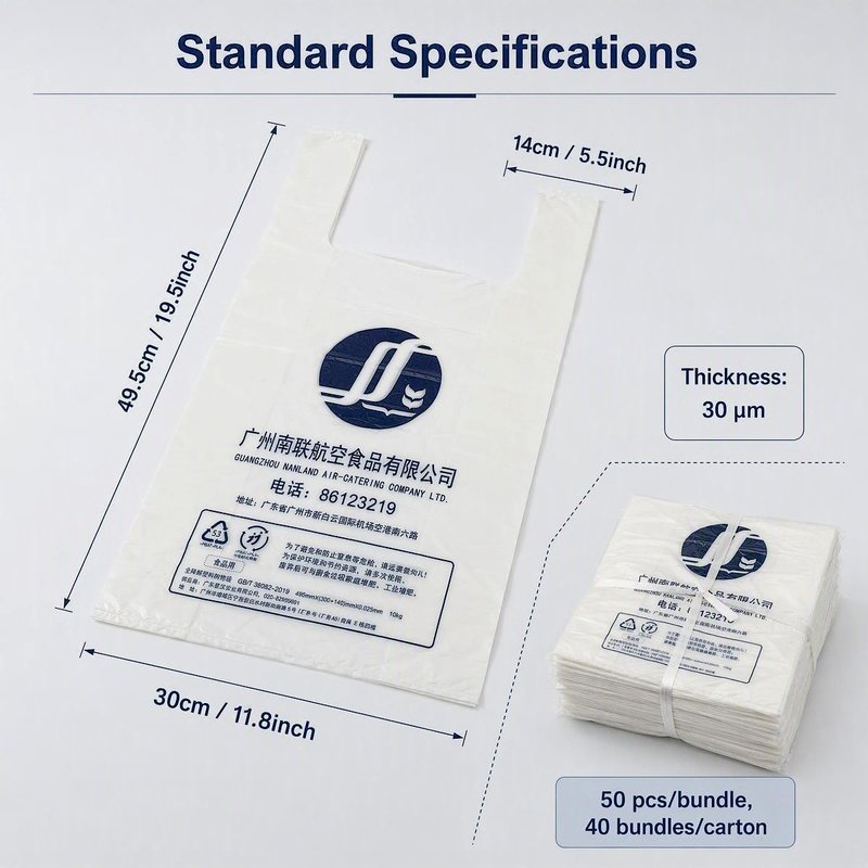 Custom PLA/PBAT Biodegradable T-Shirt Carrier Bags – Bulk Supply &amp;amp;amp;amp;amp; OEM - image 3
