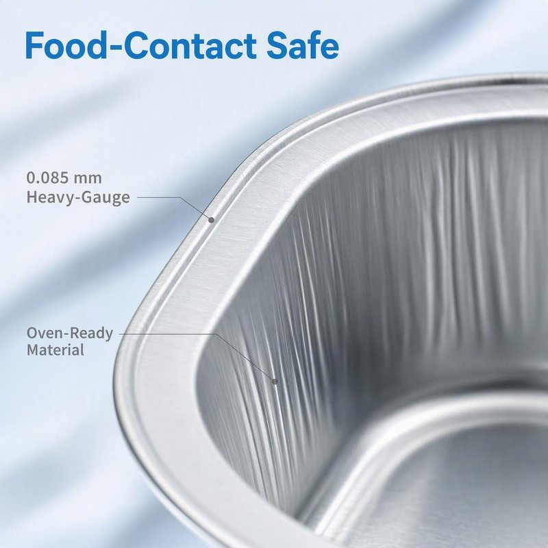 Model 380-23 Heavy-Gauge Aluminum Foil Food Container – Oven-Ready, Bulk OEM - image 4