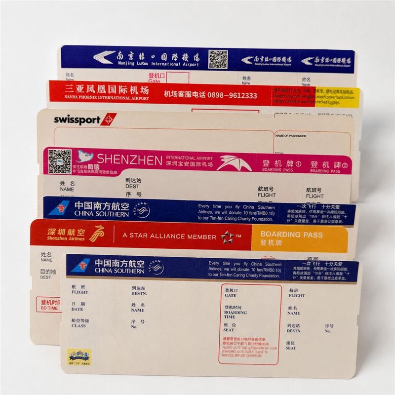 Custom Printed Three-Proof Direct Thermal Airline Boarding Pass – 190gsm Bulk OEM - image 2