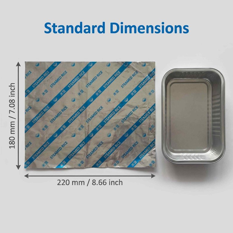 Custom Printed Embossed Aluminum Foil Sheets 220×180mm – Airline Catering Bulk - image 3 Custom Printed Embossed Aluminum Foil Sheets 220×180mm – Airline Catering Bulk - image 3