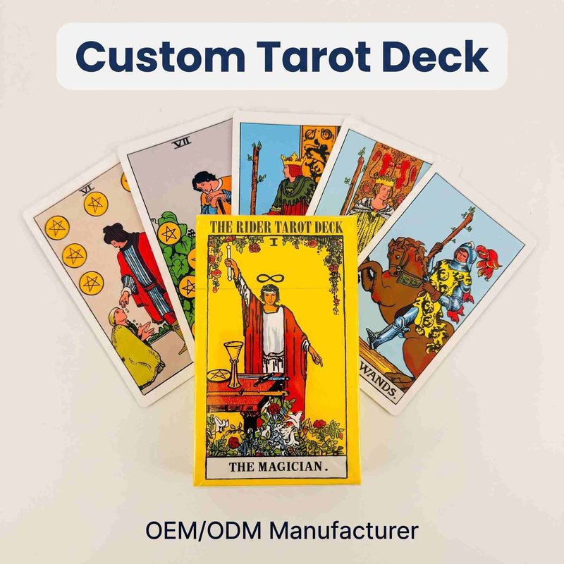 Custom printed tarot card deck