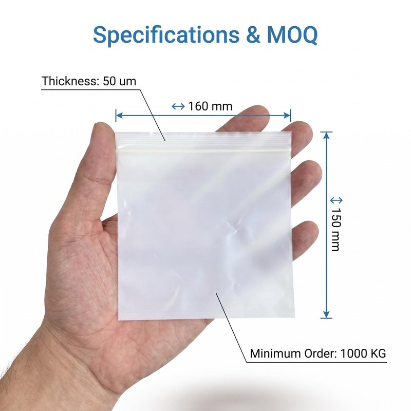 Size and MOQ Size and MOQ
