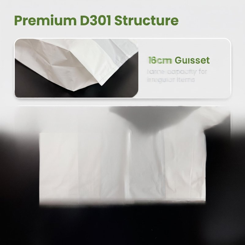 Shopping bag gusset and base detail