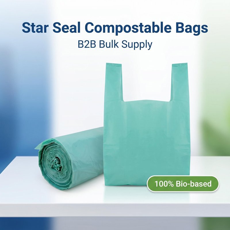 Star seal compostable trash bag roll