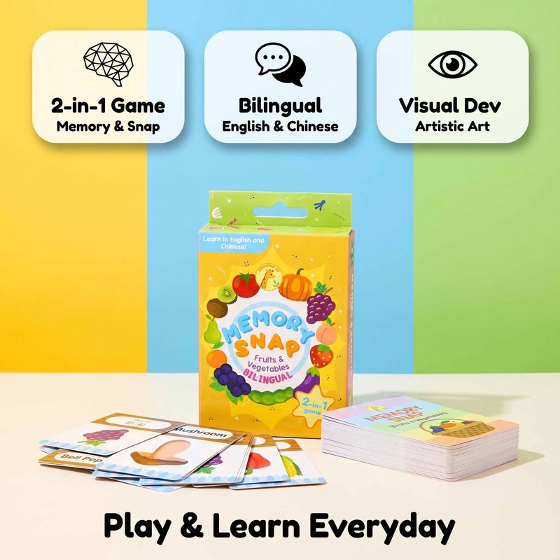Memory match card game feature overview
