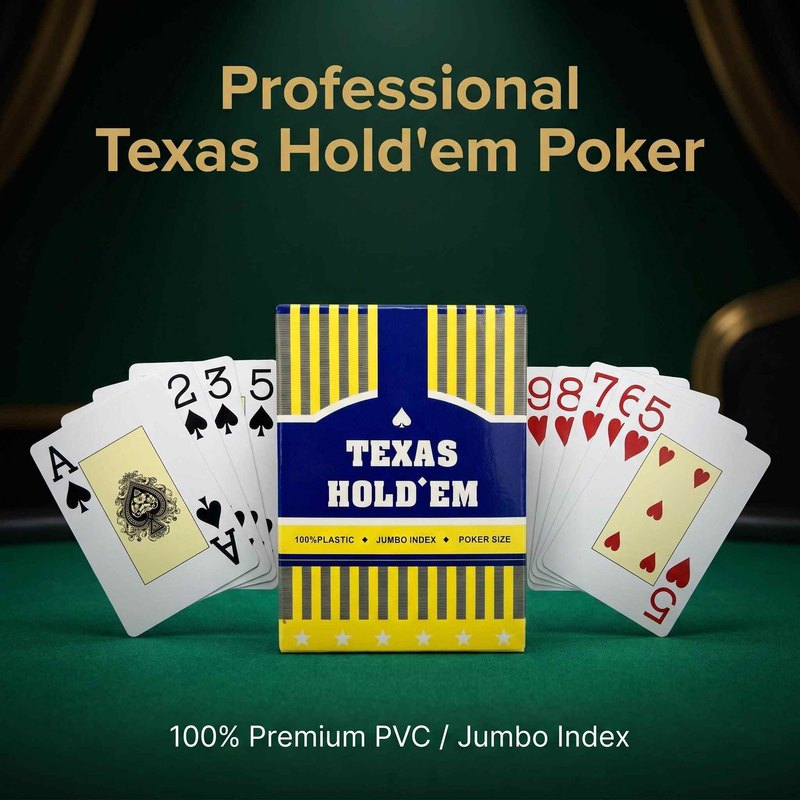 PVC Texas Holdem playing card deck