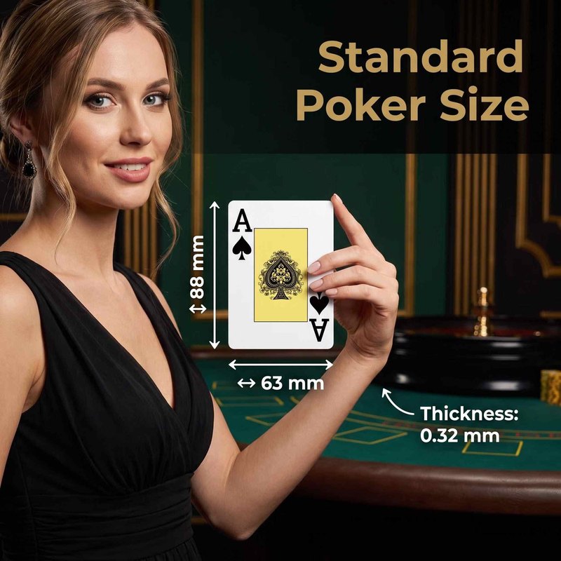 63x88mm PVC poker card dimensions