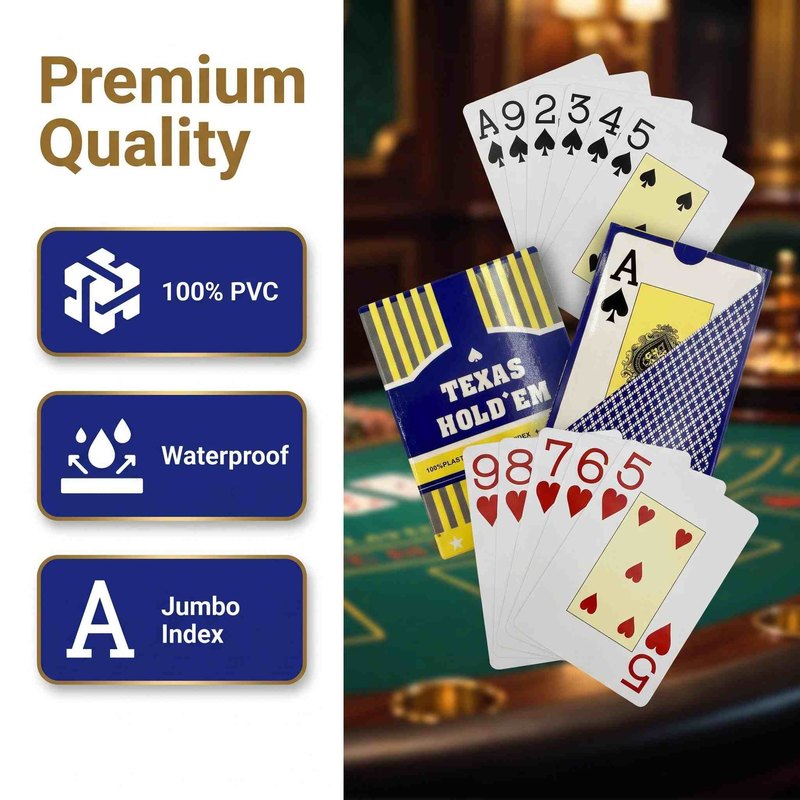 PVC poker deck feature overview