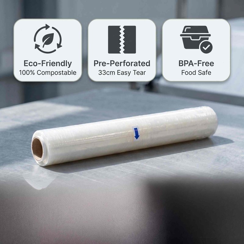 Perforated cling wrap feature overview